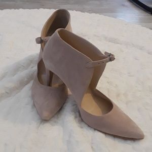 Free People high collar suede booties